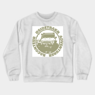 Sidetrakn Khaki Logo Crewneck Sweatshirt